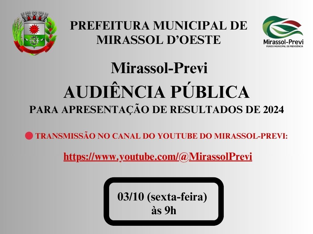 Audiência pública Mirassol-Previ